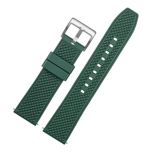 [���X] 20 �~�����[�g�� 22 �~�����[�g�����j�o�[�T���t�b�f Fit For Rubeer ���v�o���h Fit For R-olex Fit For T-issot �p�V���R�[���h���X�g���b�v�ʋC���̒j���Ə����̃A�N�Z�T���[(Green-silver