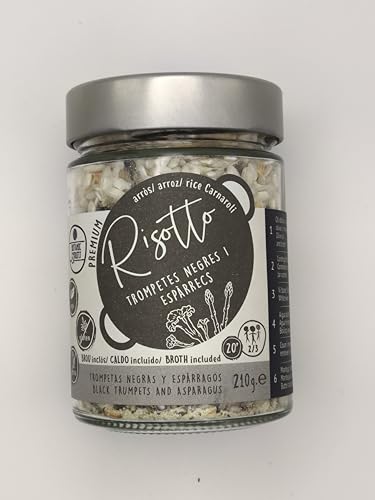 RISOTTO DE TROMPETAS NEGRAS con esparragos 250 BIO