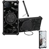 Custodia per LG K62 Case Phone Cover Custodia [ con 9H HD Vetro Temperato][Supporto ad Anello a 360°, Magnetico] CX-26-HEI