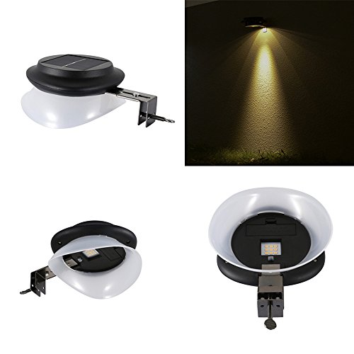 Preisvergleich Produktbild elecfan Solarleuchten Außen Garten, LED Light Solarleuchten Solar Light IP55 Waterproof Wandbeleuchtung mit Bewegungssensor Motion Sensor für Außen Garten Balkon Yard (Warmweiss)