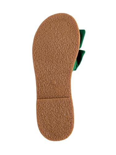 Image of Verdusa Women's Bow Flat Sandals Leather Open Toe Flats Summer Vacation Shoes Beach Sandals Outdoor Slippers