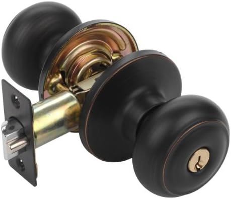 Dynasty Hardware V-SIE-00-12P Sierra Keyed Entry Door Knob, Aged Oil Rubbed Bronze, Visual Pack