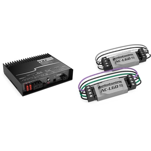 AudioControl LC-1.800 High-Power Mono Subwoofer Amplifier with Accubass with 1 Pair AudioControl AC-LGD 60 Load generating Device