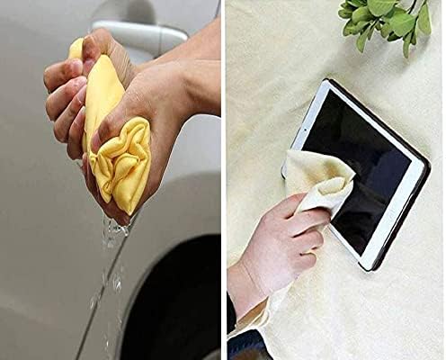 Clean Cham Liquid Absorbing Chamois Microfiber Cloth for Car Bike Cleaning Microfiber Cloth 1 Piece 43 CM x 32 CM