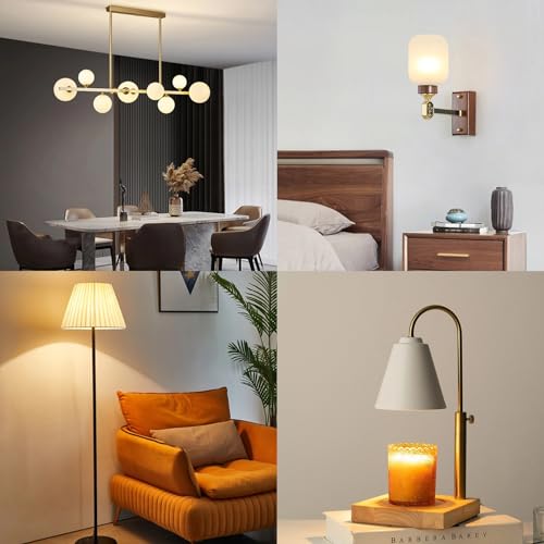 E27 42 Watt Classic Clear Light Bulb, Globe A55 E27 Dimmable ES Edison Screw Bulb, Warm White 2700K, GLS Bulb for Chandelier, Table Lamp, Wall Lamp, 650LM, AC220-240V, Pack of 4