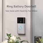 Ring Battery Doorbell, Head-to-Toe Video, Live View with Two-Way Talk, and Motion Detection & Alerts (2024 release), Satin Nickel