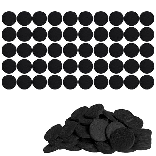 50 Piezas Protector Patas Sillas,Protector Sillas Patas,Fieltro Adhesivo Muebles,Fieltro Adhesivo,Fieltro Patas Sillas,Almohadillas de Fieltro Redondas,Autoadhesivos,Negro (15mm)