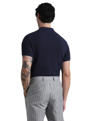 Image of Jack & Jones Men Cotton Solid Regular Fit T-Shirt
