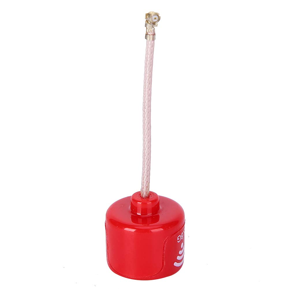 Antenna 5.8 GHz 3dBi LHCP, Guadagno Alto, Connettore UFL, Per Droni FPV Racing E Modelli RC, Colore Rosso
