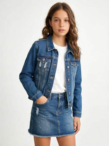 Image of Cromoncent Toddler Denim Jacket for Boys Girls
