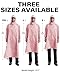 iCreek Hooded Rain Poncho Packable Unisex Raincoat Jacket with Pocket Waterproof Lightweight for Hiking, Camping, Outdoor (Pink, Small)