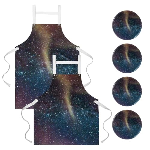 Lot de 2 tabliers de cuisine Espace pour bistrot et nettoyage