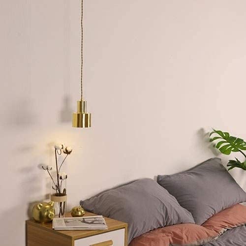 Araña retro industrial de cobre con luz E27 para iluminación elegante 5