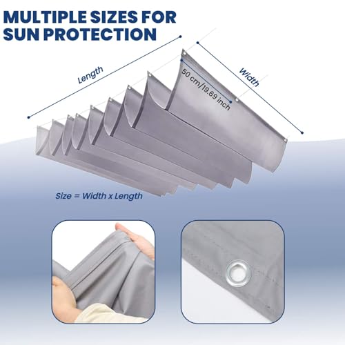 Toldo retráctil impermeable 2x3m de poliéster para terrazas 7