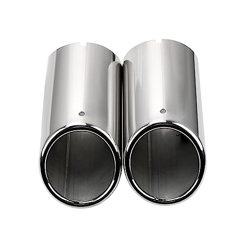 Embouts d'échappement pour masquer les tubes rouillés VW Golf Tiguan - Inox Argent