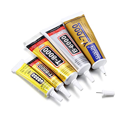 AGCFABS 1Pcs B6000/E8000/T8000/Y7000 Glue for Rhinestones Crystal Adhesive Multi-Function Glues,Super Glue for Phone Screen Repair Epoxy Resin DIY Jewelry Crafts Glass Supplies (T8000-15ml)