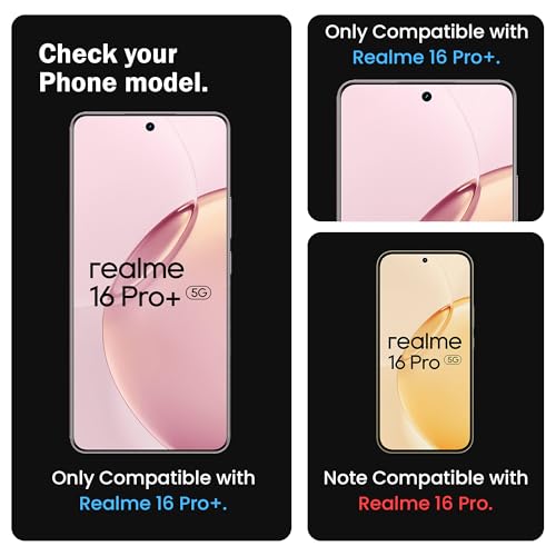 Image of FIRST MART Tempered Glass for Realme 16 Pro Plus With UV Installation Kit | Military-Grade Gorilla Screen Protector and Cable Guard | Edge to Edge Coverage | Crystal Clear