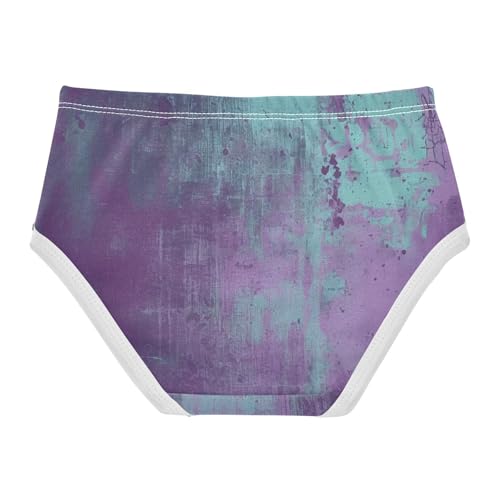 Abstract Purple Girls' Moisture-Wicking Panties Breathable Toddler Underwear for Kid in Sizes 2T,3T, 4T, 5T, 6Y and 8Y2