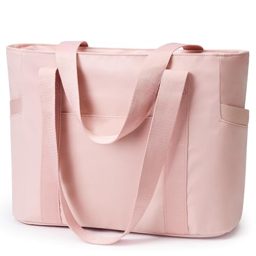 KALIDI Shopper Tasche Damen Handtasche Damen Groß Arbeitstasche Uni Tasche Damen-Shopper Tote Bag Rosa FüR Arbeit, School, BüRo, Schule
