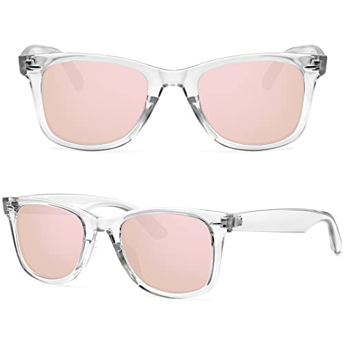 Image of MEETSUN Polarized Sunglasses for Women Men Classic Retro Square Frame Driving Sun Glasses UV Protection