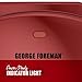 George Foreman 2-Serving Classic Plate Electric Indoor Grill and Panini Press, Red, GR10RM,5.6 x 10 x 9.2