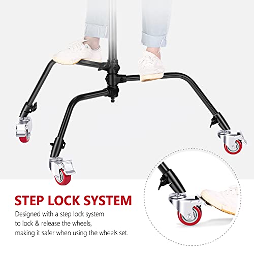 Image of NEEWER 3 Pack 75mm Diameter Swivel Caster, Only for NEEWER C Stand