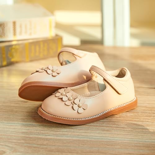 Image of Flaryzone Toddler Little Girl Mary Jane School Uniform Oxfords Flat Dress Shoes