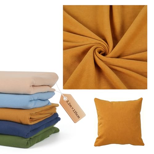 Tissu en velours côtelé robuste et lavable pour couverture et parure de lit uni