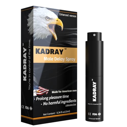 Kadray Male Delay Spray for Men’s Clinically Proven to Help You Last Longer in Bed Better Maximized Sensation+Prolong Climax for Him 136 Pumps
