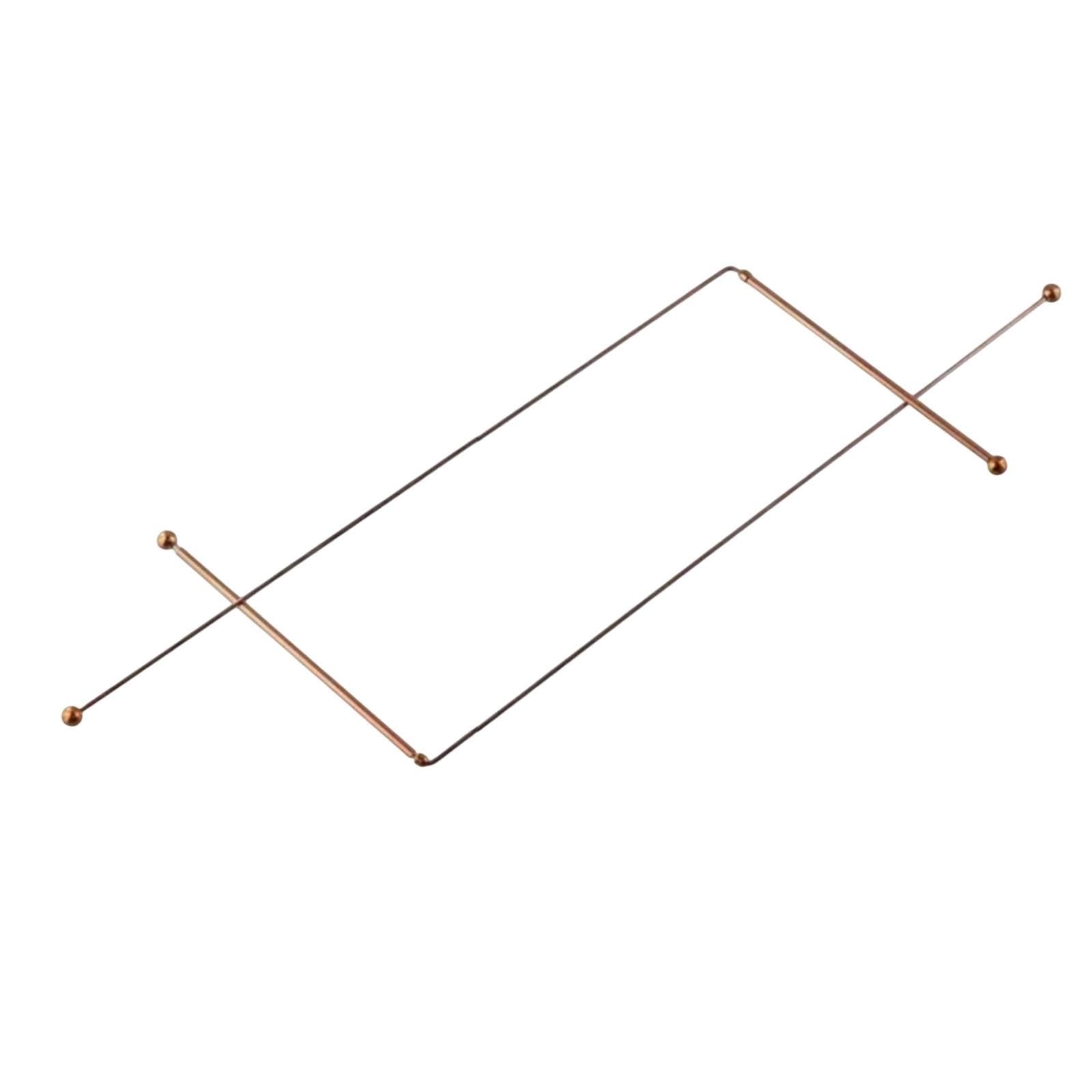 Colaxi 2 Pieces Copper Dowsing Rods Pure Copper Metal Detection Rods Finding Tool Detect Rods Sturdy Portable for Searching Outdoor