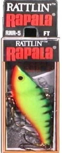 Rapala Rattlin 05 Fishing Lure (Firetiger, Size- 2) - Rattln Rap 05 Firetiger