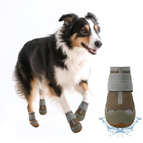 Dog Booties,Waterproof Dog Shoes for Large Medium Small Dogs,Suit...