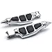 Krator Stiletto Motorcycle Foot Pegs Footrests Left+Right For Honda Fury 2009-2013 Front