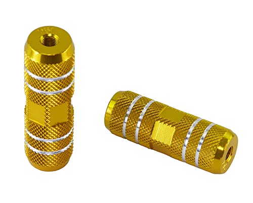 Lowrider Bike Alloy Pegs 006a 24/26t W=1.10 L=3 Gold.