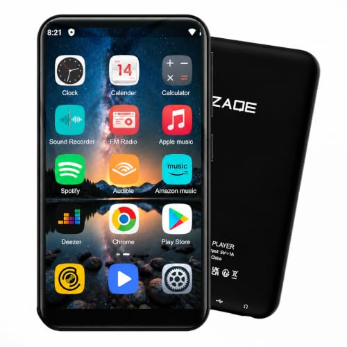 Image of MP3 Player with Bluetooth and WiFi, 32GB Android13 Spotify Music Player, Hi-Res Lossless Audio MP4 Player, 4.0Inch HD Touchscreen, Supports Spotify, Amazon Music, Audible
