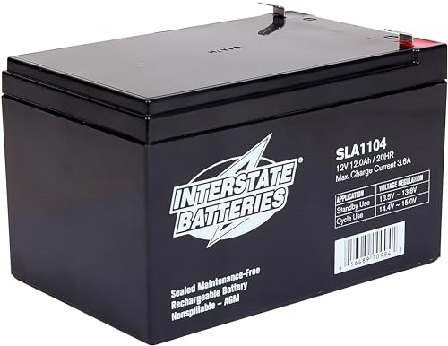Interstate Batteries SLA Battery 12V 12Ah AGM VRLA SLA1104