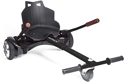 Improv HOVERKART – Go Kart asiento ajustable Hoverkart para scooters eléctricos con 2 juegos de correas – Se adapta a todos los tamaños de tabla Hover – 6.5