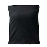 [ダイヤモンドハーツ] カップ付き お肌に優しいコットン１００％ ベアトップ チューブトップ 透明ストラップ付き （取り外し可能・調節可能） カップ付 (L, ブラック※カップ付き)