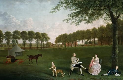 Cuadro pared de lienzo de Arthur Devis para decoración del hogar, obra clásica de 60x90cm