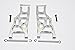 GPM For Traxxas Rustler VXL/Bandit Upgrade Parts Aluminum Front Lower Arm - 1 Pr Set Gray Silver