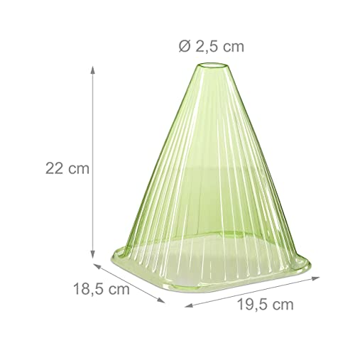 Relaxdays, Groene plantenhoed in 24-delige set, plantenhulp, plantenbescherming tegen vorst, slakken en vogels, PVC… - Image 5