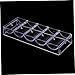ifundom 1pc Box Chip Rack Clear Container Poker Chip Holder Tray Poker Chips Numbered Poker Chip Holder Display Mat Poker Chip Tray Shelf Dividers Storage Bins with Lids Poker Dice Acrylic