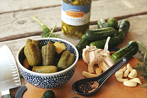 No Big Dill - Classic Deli-Style Kosher Baby Dill Pickles - Crunchy Sour Gourmet Pickle Chunks - Non-Gmo, Sugar-Free, Gluten-Free 24Oz Jar (3-Pack) #TOP3