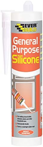 Everbuild General Purpose Silicone Sealant, White, 280 ml