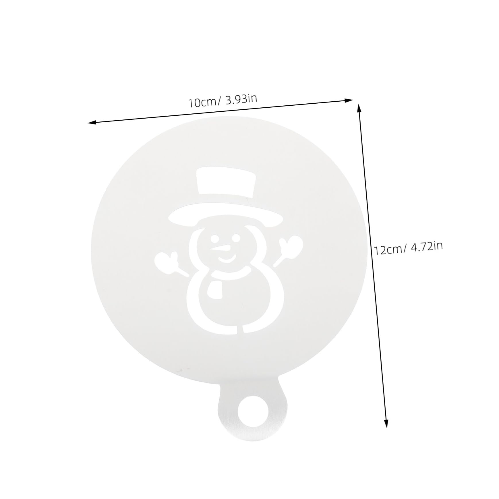 Cabilock 4pcs Reusable Christmas Cake Stencils for Creative Baking for Holiday Coffee Art and Dessert Decoration Includes Gingerbread Man Snowflake Snowman and Christmas Tree Designs