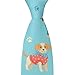 MZERSE Ties for Men Boys Wedding Dance Prom, Fashion Skinny Neck Tie Samoyed Pug Bulldog Golden Retriever Alaskan Dog
