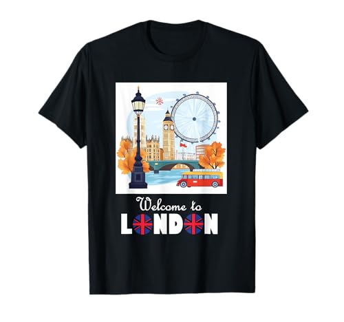 Londres Inglaterra Souvenir Tourist Bienvenido a Londr Camiseta