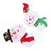 Cabilock Lot de 2 aimants de Noël pour réfrigérateur, bonhomme de neige, réfrigérateur, tableau blanc, tableau magnétique, décoration de photo