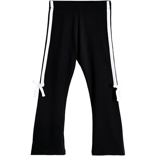 Girls Black Bow Tie Legging