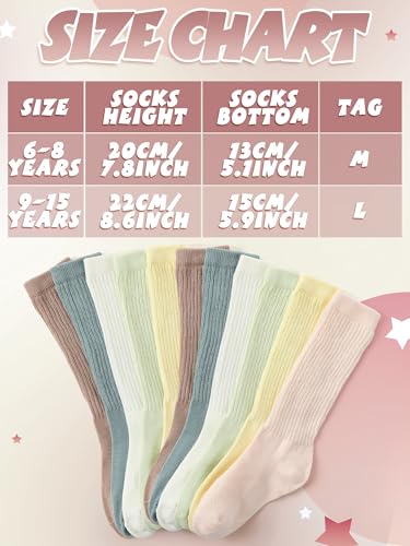 6 Pairs Girls Slouch Boots Socks Girls Scrunch Stacked Socks for Kids3